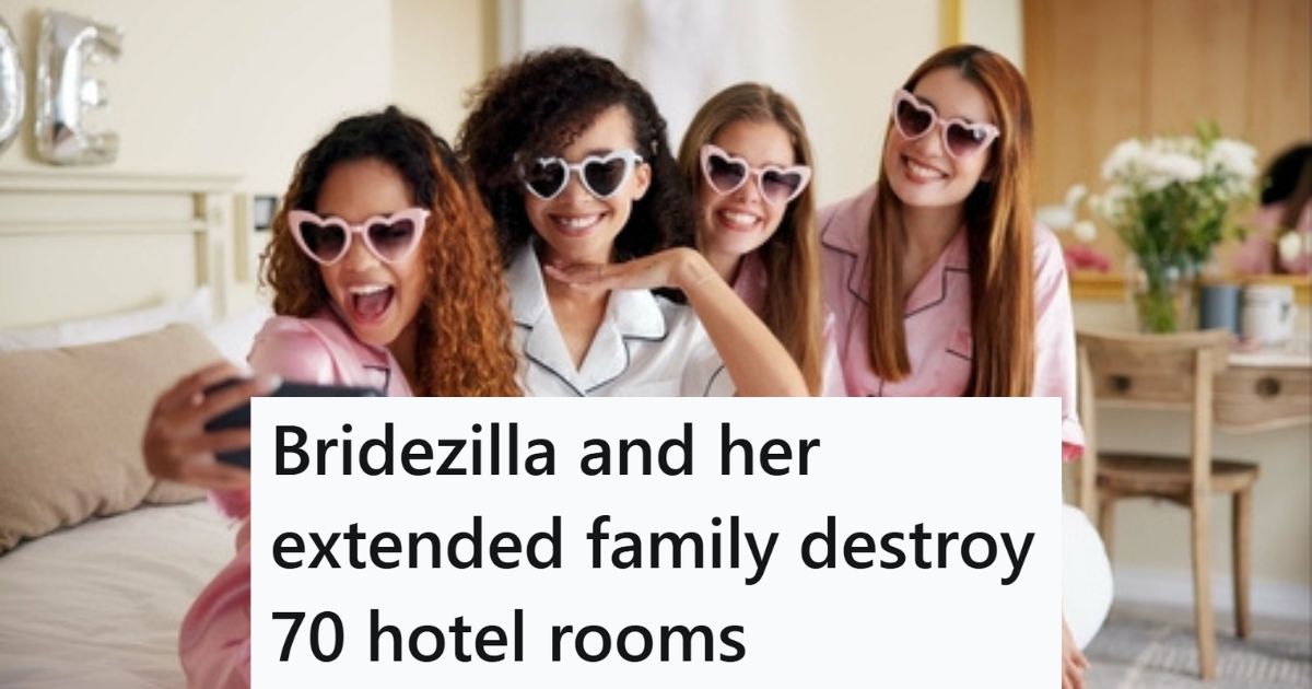 A Massive Wedding Party Was Staying At Her Hotel, And They Caused Endless Issues From The Moment They Checked In Wedding party picture