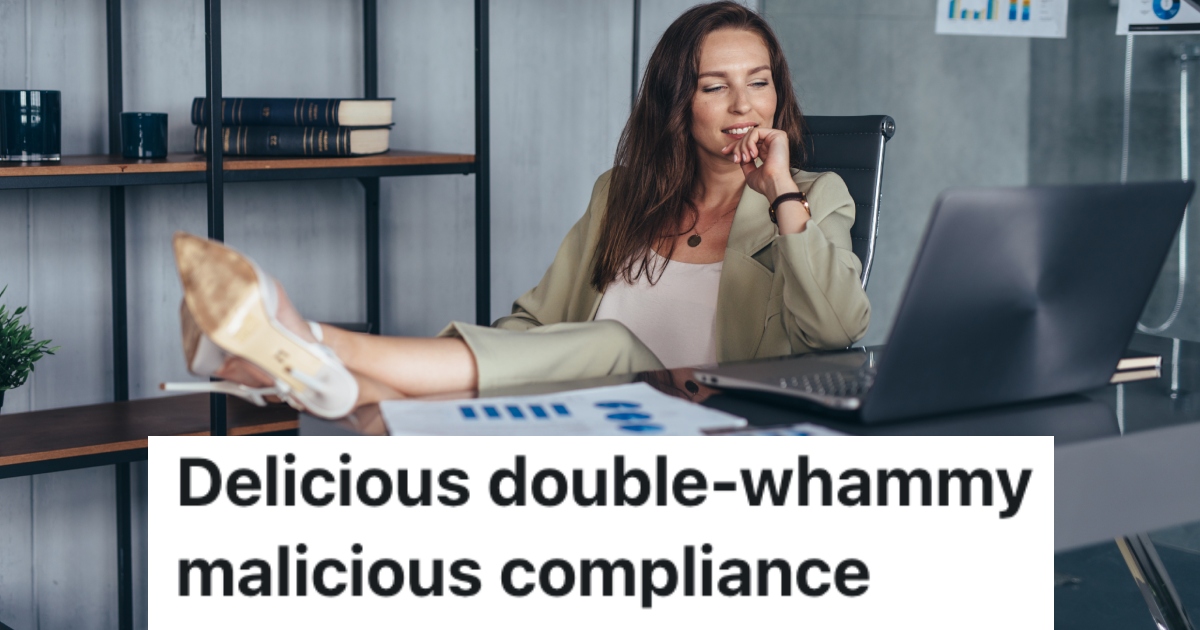 woman with feet on desk