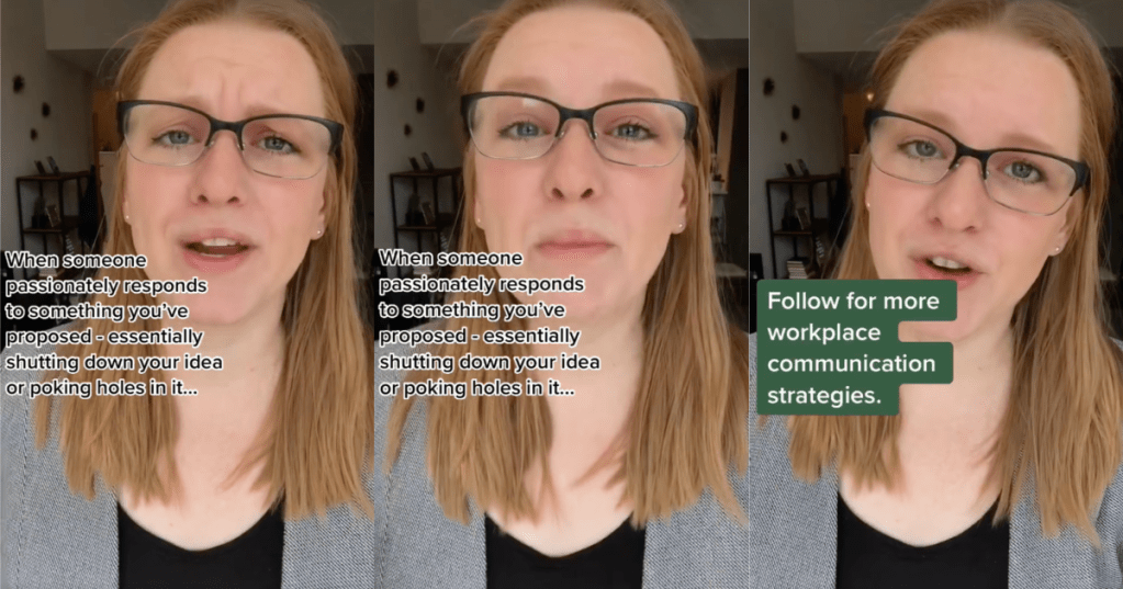 woman giving career advice