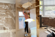 A Homeowner Got A Surprise When She Removed The Wallpaper In Her New Home