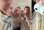 A Daughter Got A Big Laugh When Her Mom Sent Her A Photo Showing Off Her New Airpods