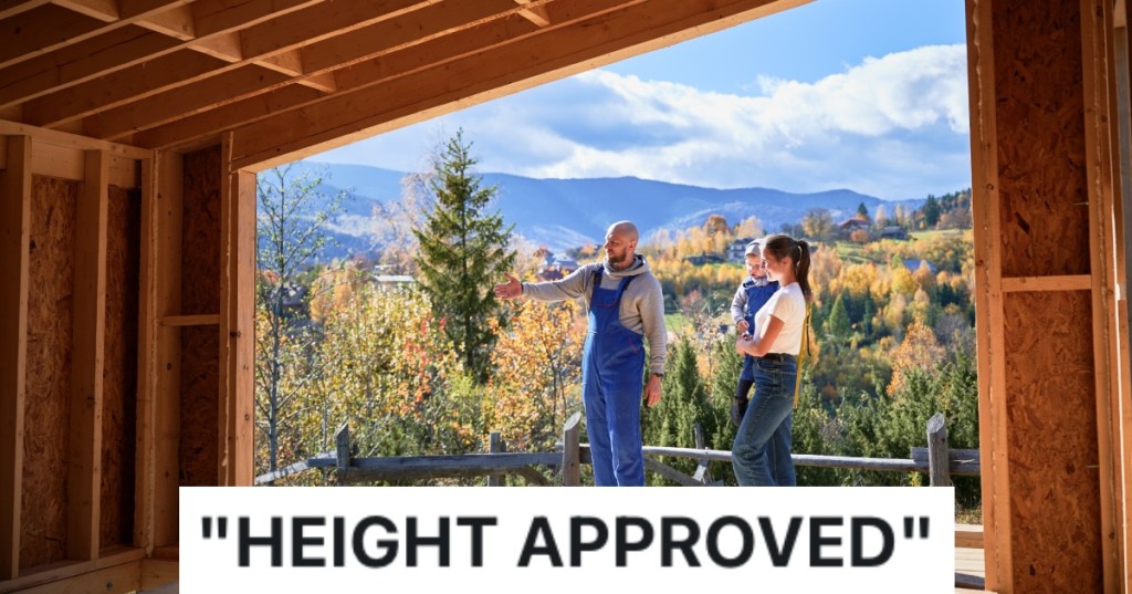 people in a house under construction