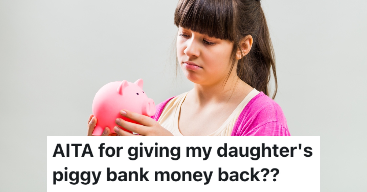 girl with a piggy bank