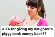 A Dad Didn’t Like The Cologne His Young Daughter Got Him For Christmas, So He Gave Her Back The Money She Spent On It From Her Piggy Bank