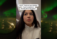 A Traveler Saw The Northern Lights From The Window Of A Plane