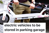 A Tenant’s Landlord Told Them They Couldn’t Bring Their Scooter Into Their Condo, So Now They’re Parking It And Their Motorcycle In The Building’s Bicycle Lock-Up