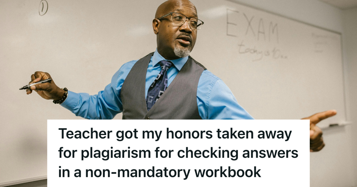 College Student Was Wrongly Accused Of Plagiarism By Her Mean Spirited Professor, So She Challenged His Authority All The Way Up To The Deans Office college professor writing on whiteboard
