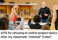 College Student Locked In The Easiest Project Topic The Minute Sign Ups Opened, So A Fellow Classmate Who Only “Planned” To Take It Accused Her Of Being Unfair