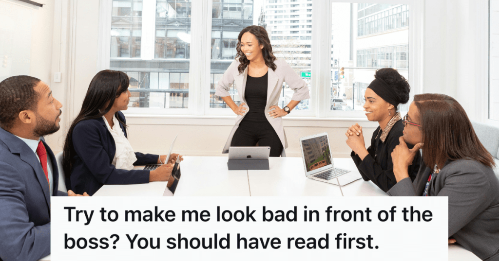 corporate employees in a board room