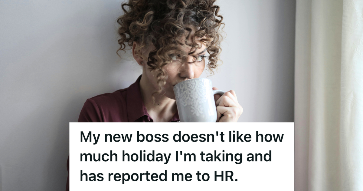 curly hair woman drinking out of coffee mug