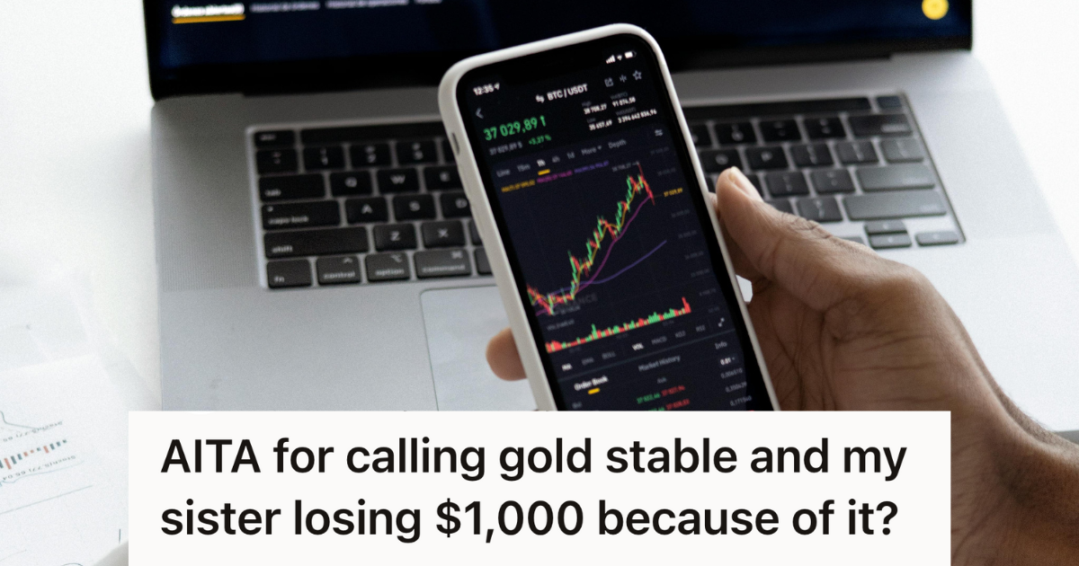 phone showing stock market