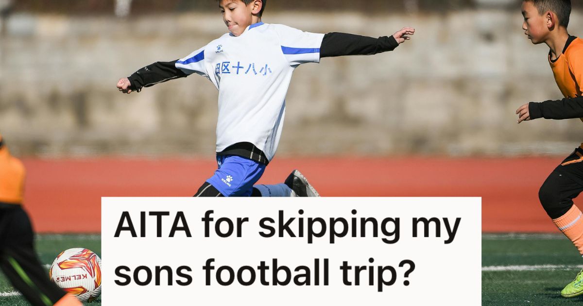 Dad Wanted To Skip His Sons Football Trip To See His Daughters Show, But Mom Insisted That One Parent Goes With Each Child So No Kid Has To Skip A Big Event Young soccer players competing