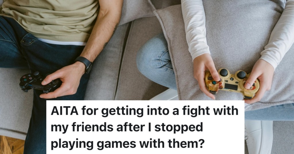 friends playing video games together