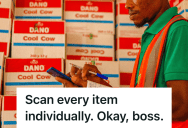 Retail Stock Worker’s Boss Told Him To Scan Every Item Individually, So His Perfect Compliance Brought The Entire Stockroom To A Standstill