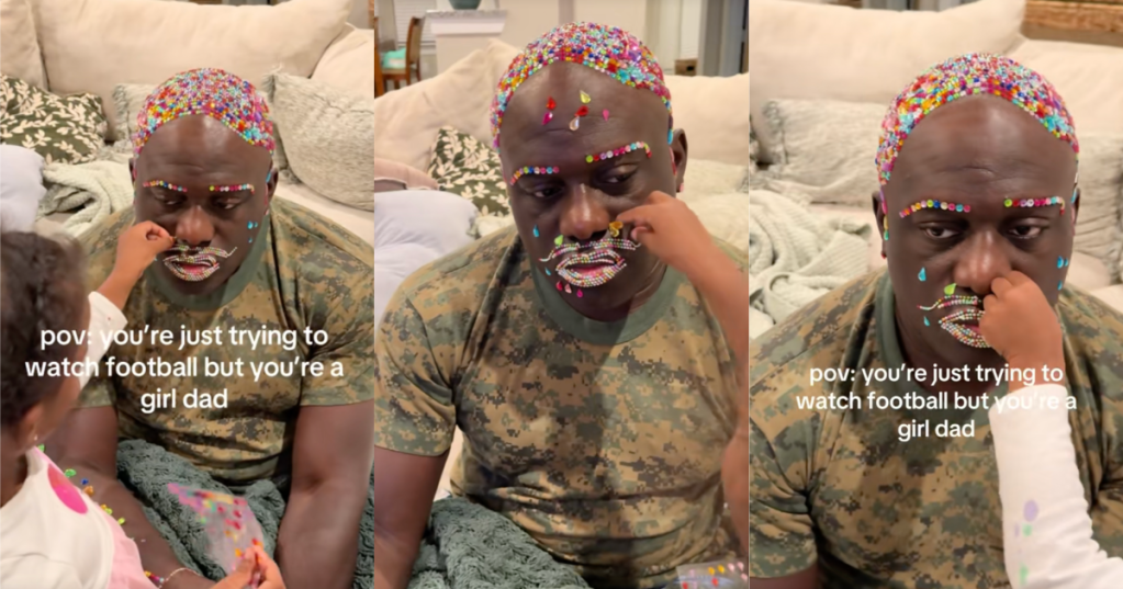 man with his daughter