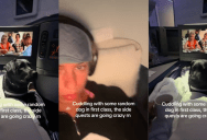 ‘I call her Teeny Weeny Sabrini.’ – A Traveler Flew First Class And Ended Up Cuddling With A Stranger’s Dog