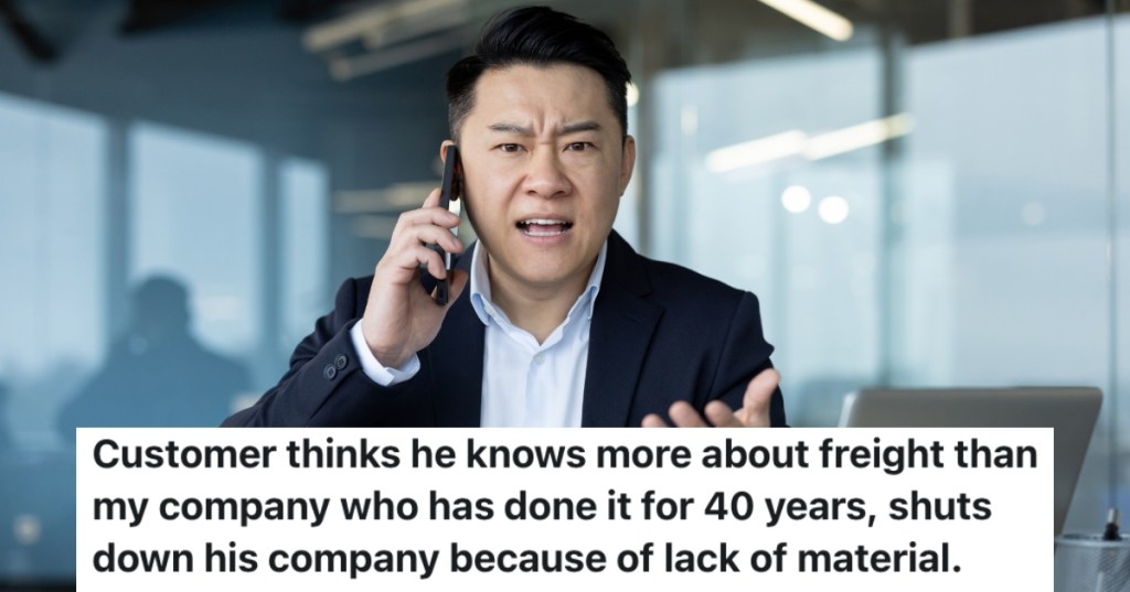 man in an office