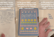 ‘Does anyone else think this is coincidence, or crazy?’ – A Woman Read Her Diary From 1983 And She Got An Unexpected Surprise