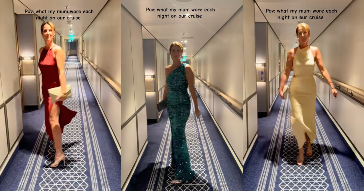 woman on a cruise ship