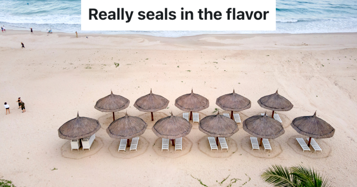 resort umbrellas on a beach