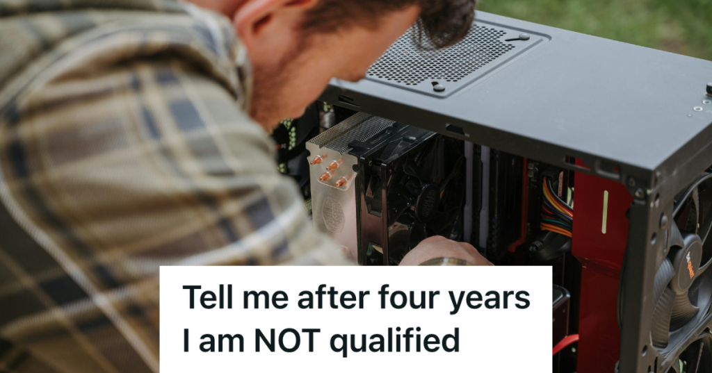 maintenance worker completing repairs