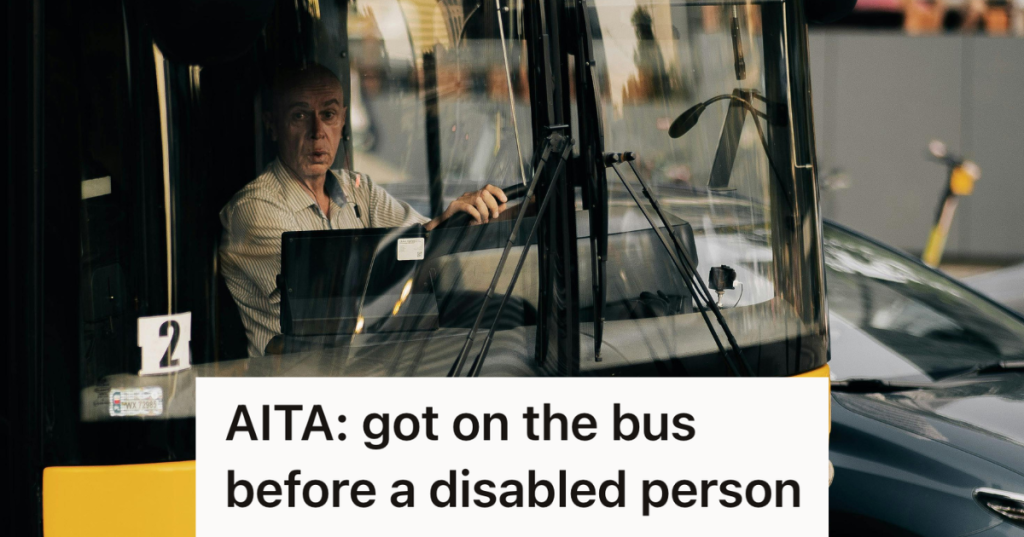 man driving a bus