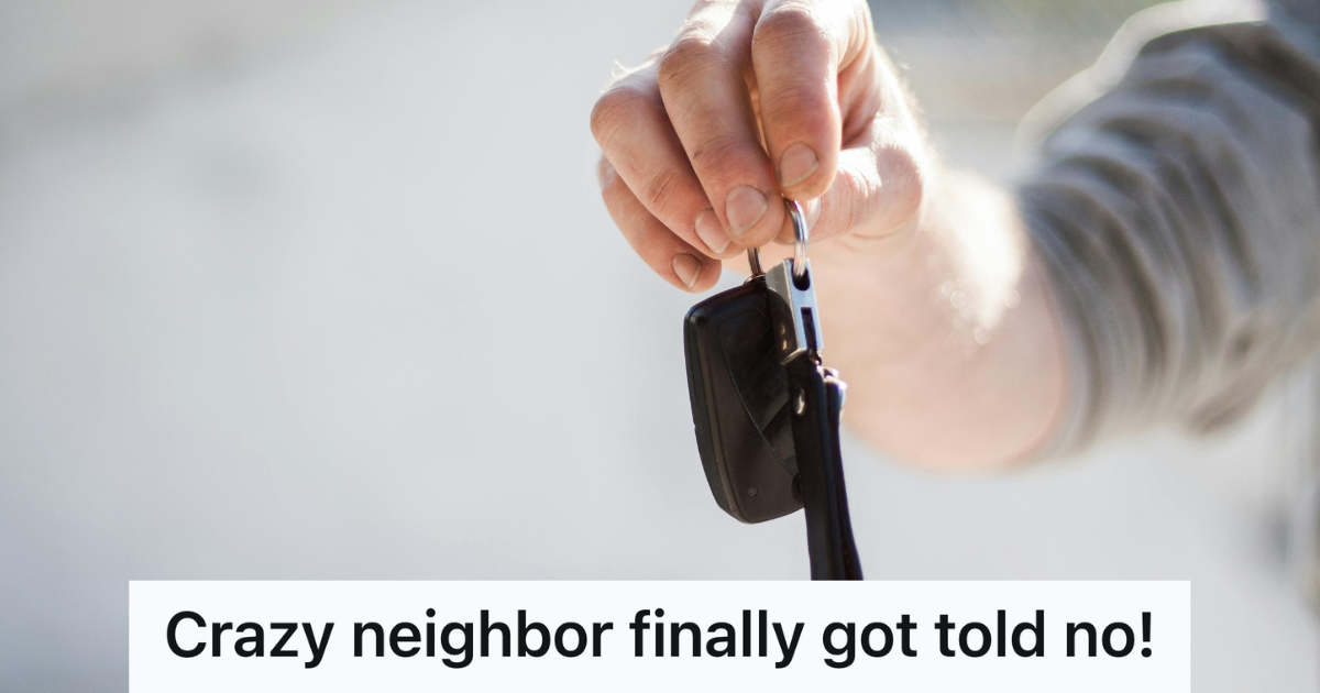 man holding car keys