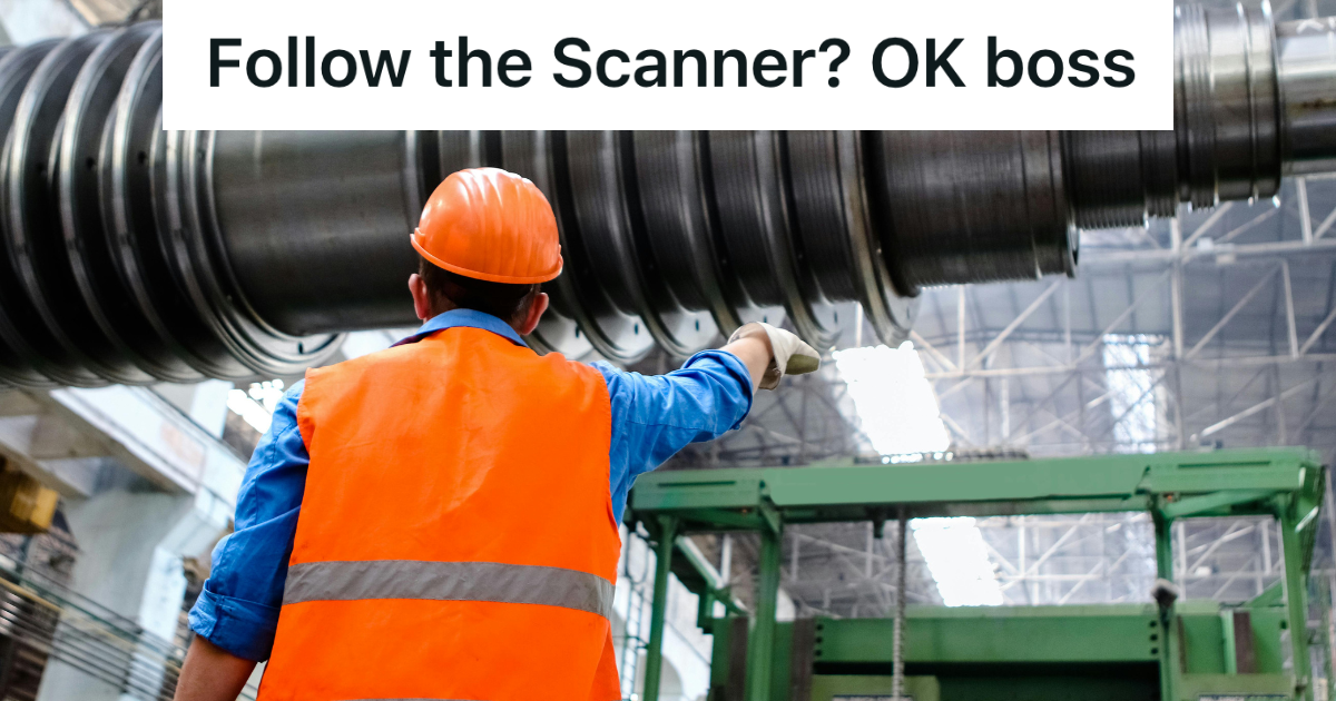 Factory Worker Was Told To Stop Thinking And Just Do As Hes Told, So The Boss Soon Watched The Entire Production Line Grind To A Halt man in hard hat working in factory