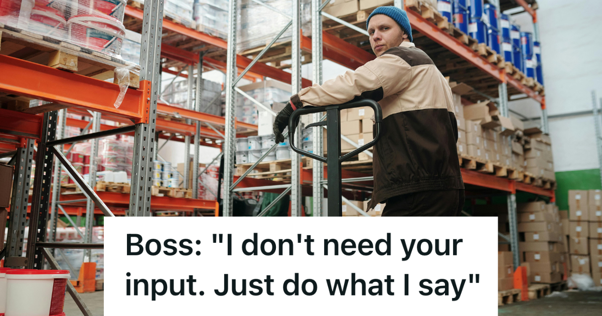 man working in a warehouse