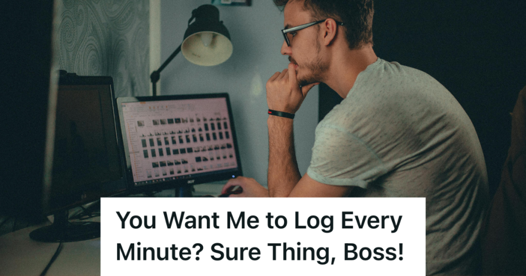 man working in his home office