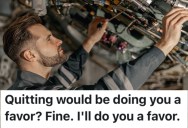 An Airplane Mechanic Was Told He Couldn’t Work Overtime Anymore, So He Found A New Job And Brought Other Employees Along With Him To The New Company