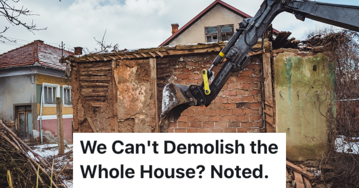 house being torn down