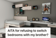 Recent Grad Moved Back Into His Childhood Bedroom To Save Money, But A Younger Sibling Started Demanding The Bigger Room, Sparking An Epic Turf War