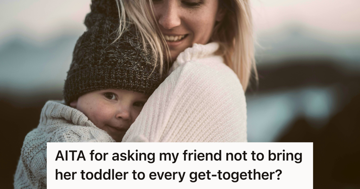 mother holding her toddler