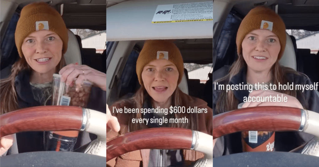 woman talking about soda