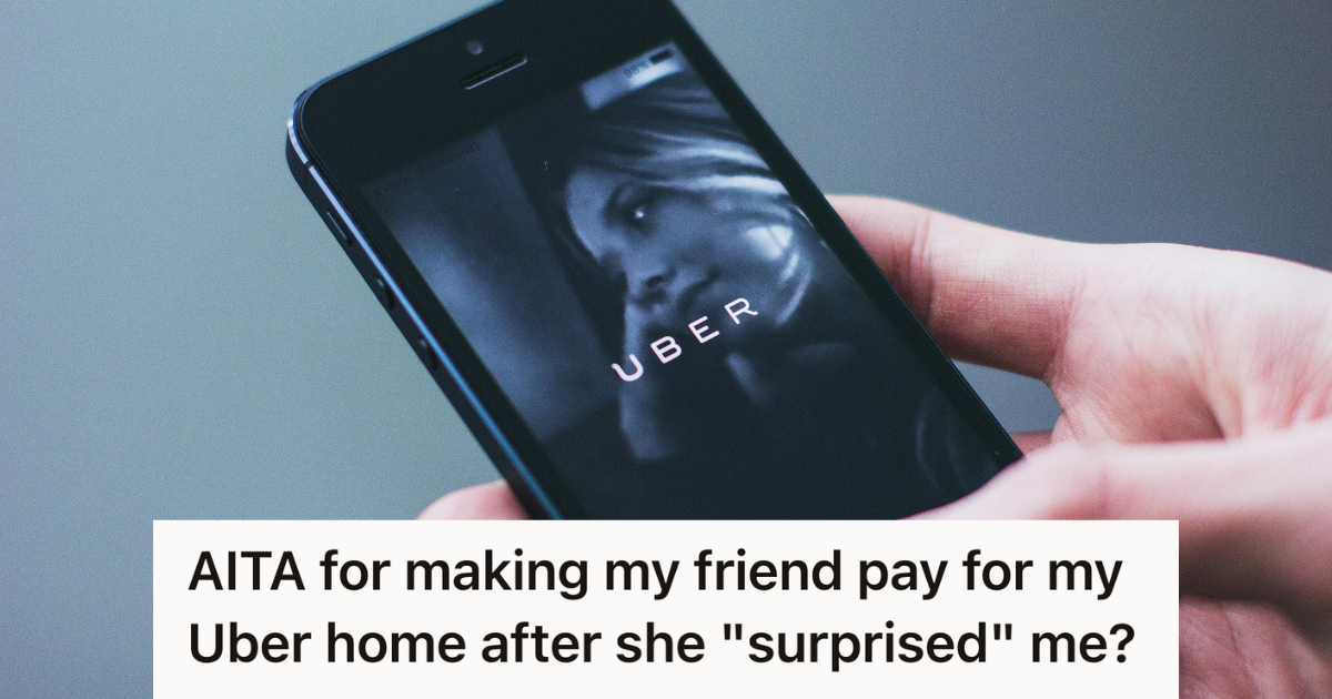 opening uber on a smartphone