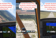 A Student Pilot Landed A Plane Safely After Losing A Wheel During Takeoff