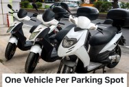 Air Force Members Were Given A Hard Time About Where They Parked Their Mopeds, So They All Took Separate Spots And Got The Parking Rules Changed