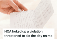 Homeowner Was Accused By The HOA Board Of Parking A Junk Vehicle And Ignoring Structural Damage, So He Checked The Facts And Found The Only Thing Out Of Order Was The Letter Itself
