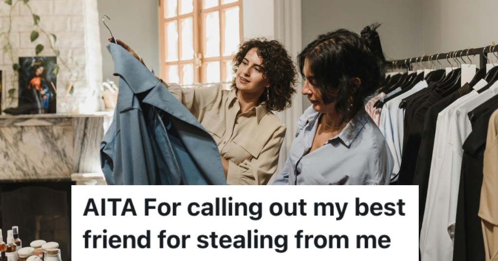 two women clothes shopping