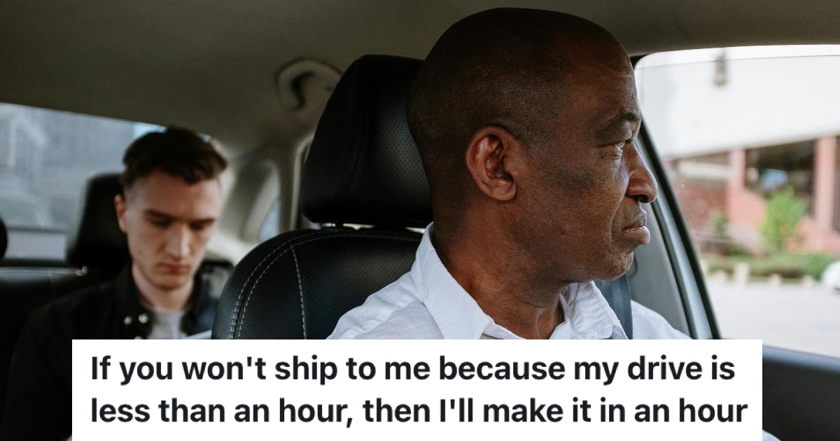 ride share driver with passenger