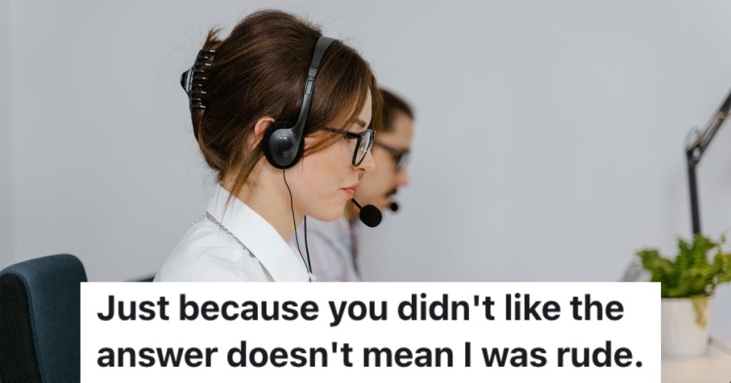 woman in a headset working in a call center