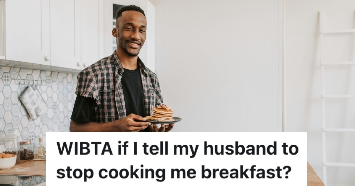 Her Husband Is Trying His Best At Being A New Parent, But She Feels Like He Keeps Falling Short man cooking pancakes