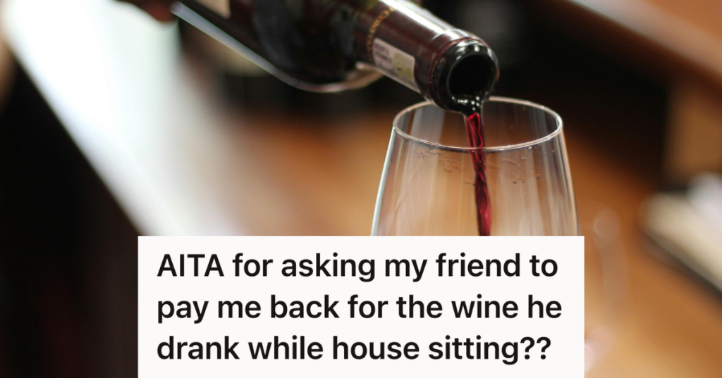 pouring glass of wine