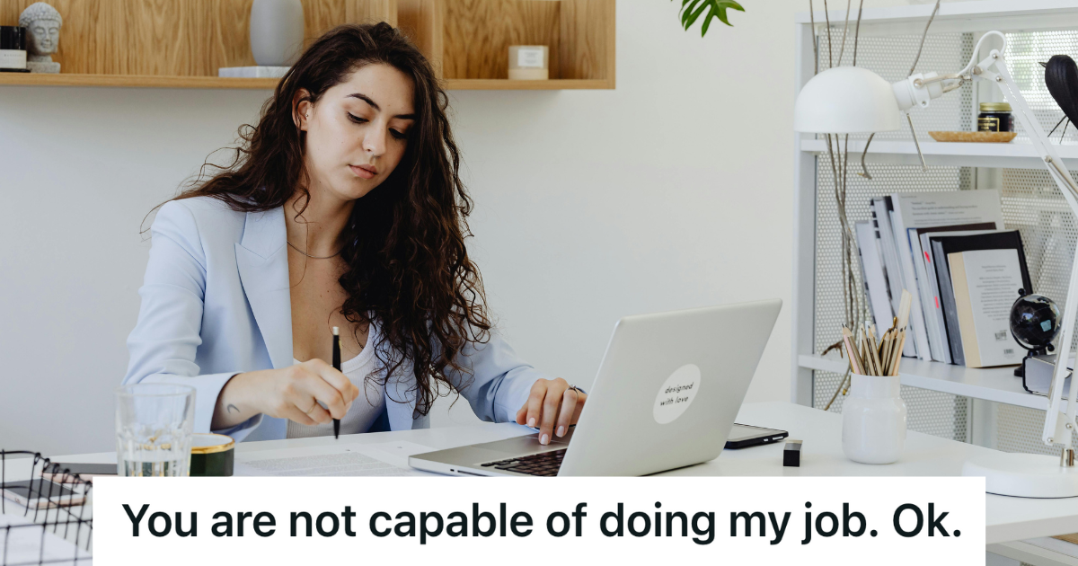professional woman at her desk