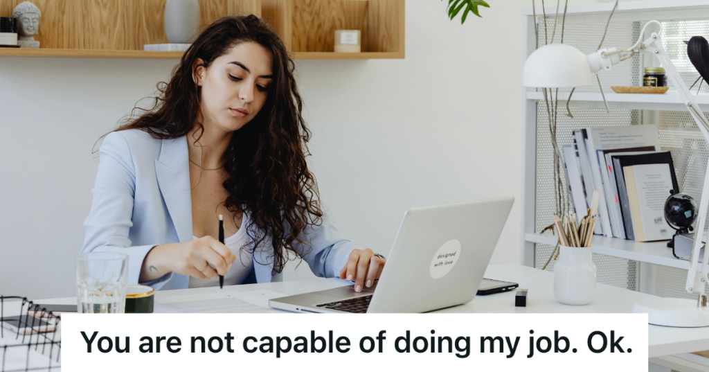professional woman at her desk