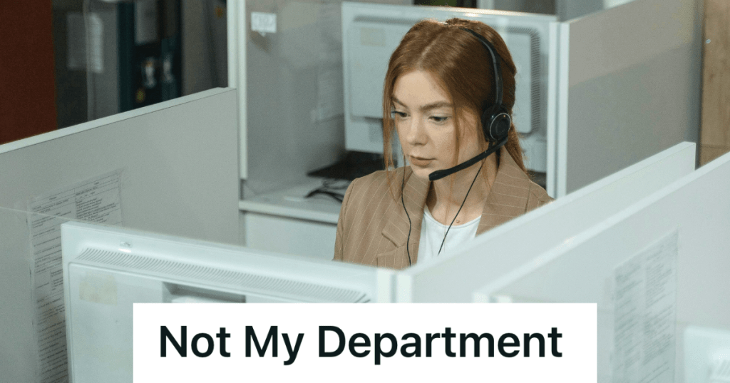 professional woman wearing headset