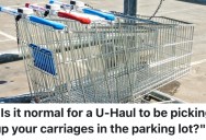 A Couple Was Stealing Grocery Carts From A Parking Lot, So Someone Tipped Off The Cops And They Got Arrested