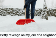 Homeowner Was Forced To Hand Shovel A Shared Driveway Because A Truck Driving Neighbor Refused To Contribute, So He Confronted The Neighbor And Insisted On Speaking To His Landlord