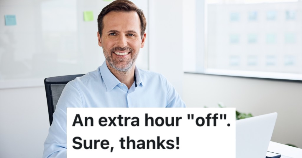 man at his desk